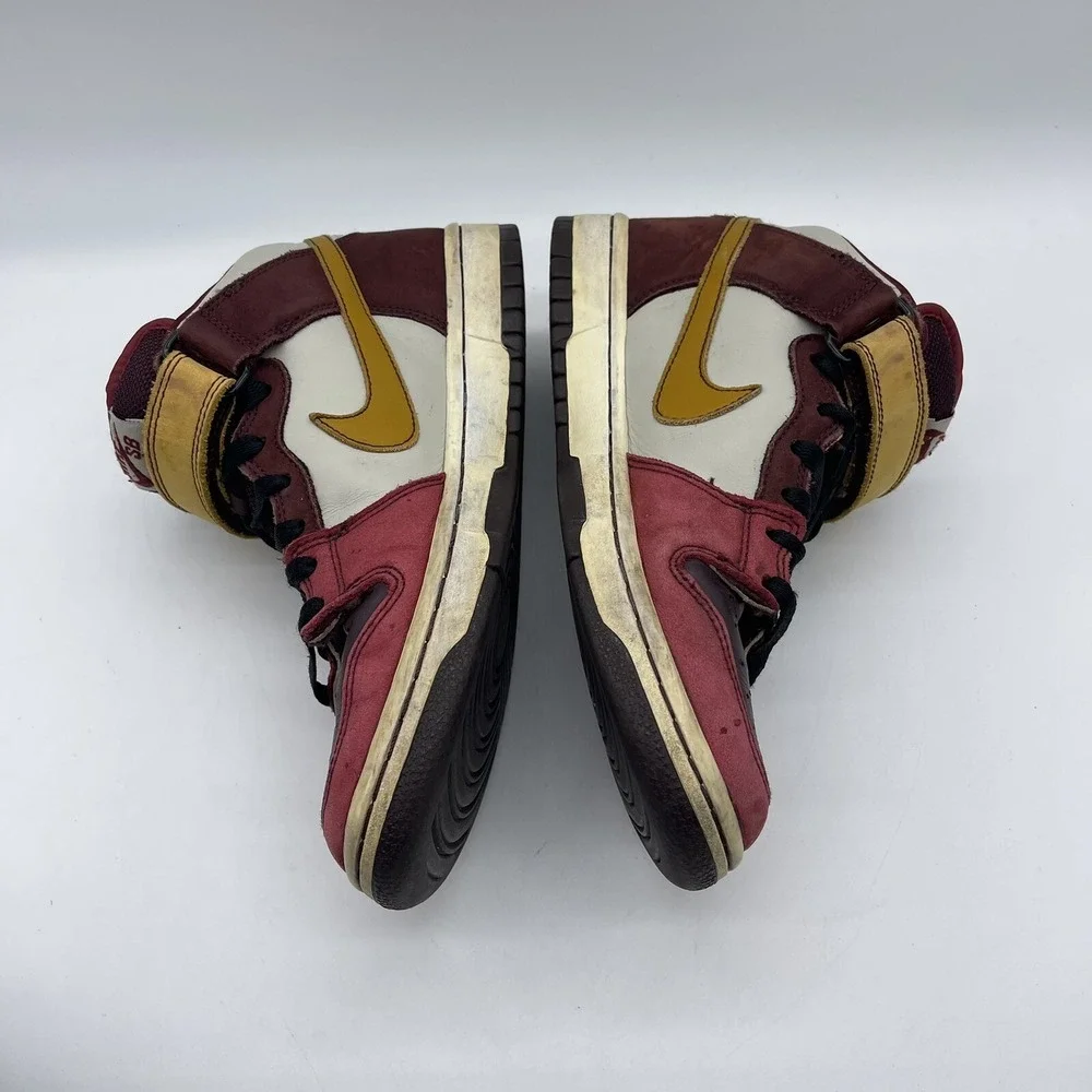 NikeSB Dunk Mid Pro Youth Size 6 Sneakers 314383-671  'Deep Burgundy Bronze'